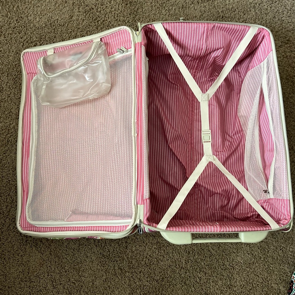 Jessica Simpson Large Rolling Luggage Paisley Print… Gem